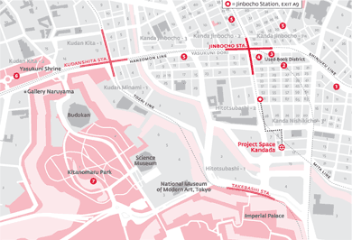 Project Space Kanadada and surrounding neighborhood